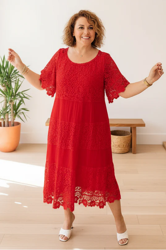 ANNE - CASUAL LACE DRESS