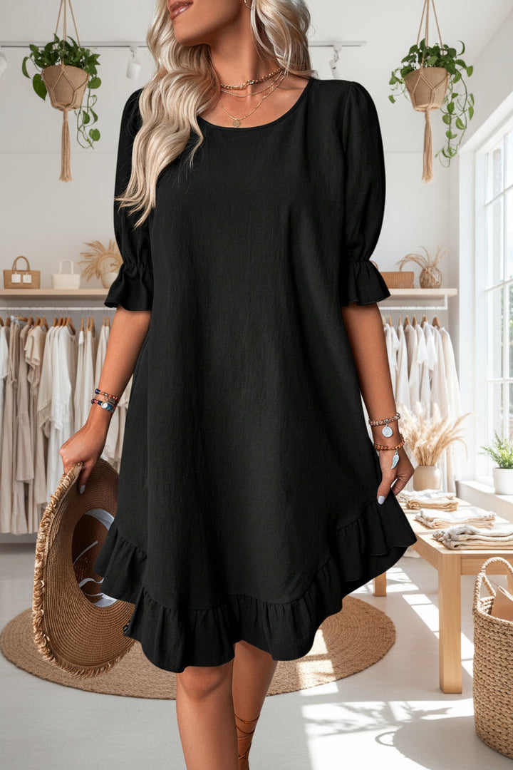 LEILA - ELEGANT MIDI DRESS