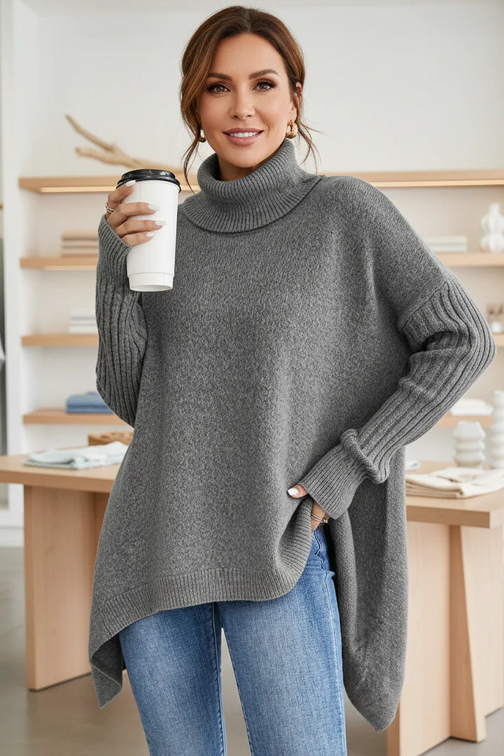 BRIGITTE – LONG TURTLENECK SWEATER