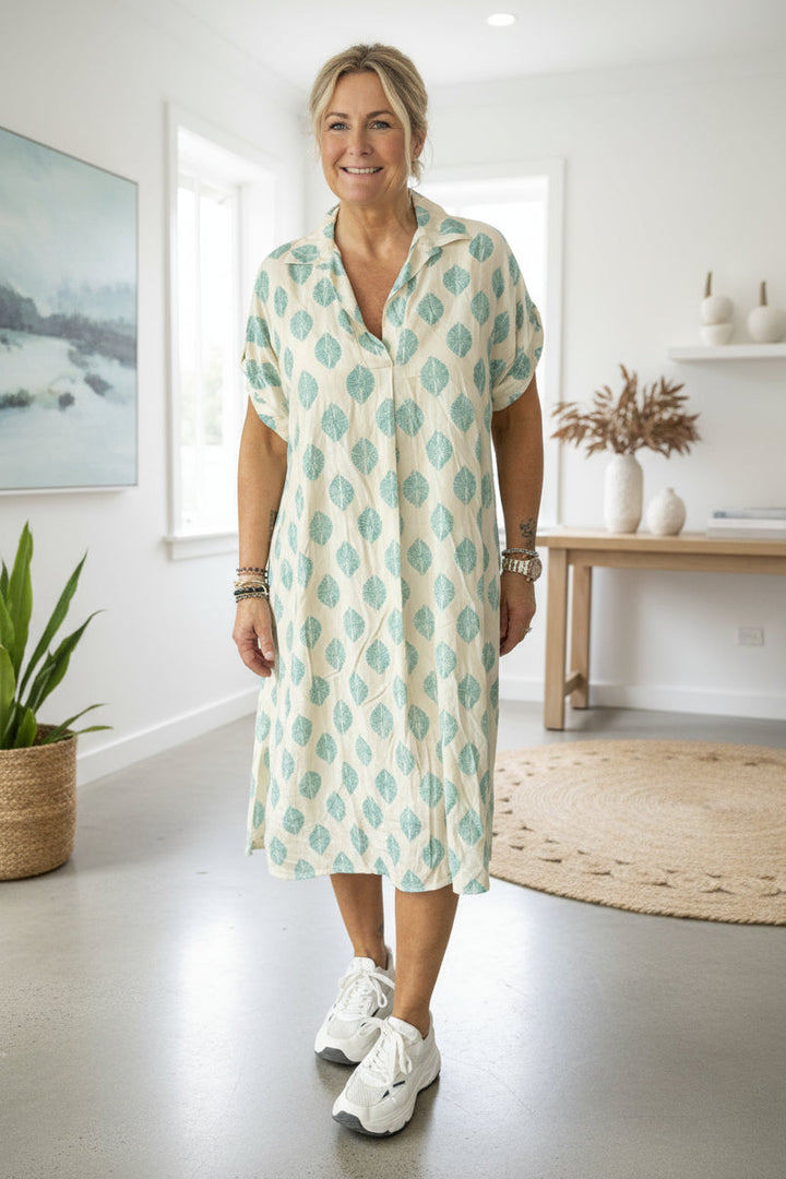 JULIANNE - PRINTED SHIRT DRESS