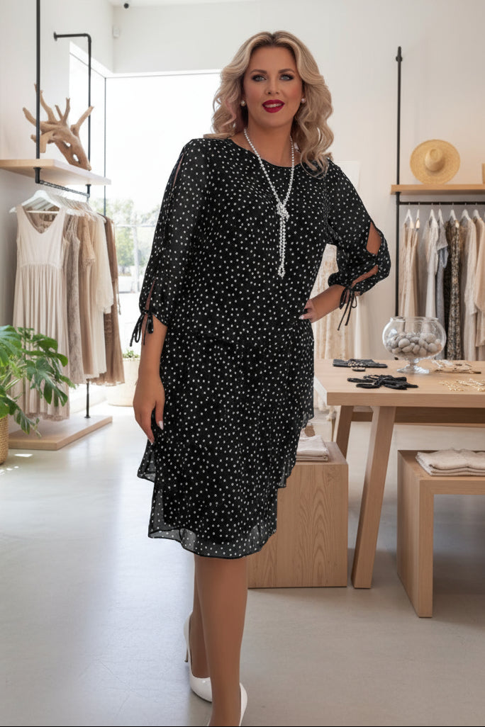 ZOZE - ELEGANT DRESS WITH PRINT