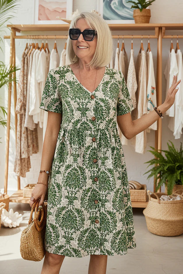 DIANE - SHORT SLEEVE VINTAGE DRESS