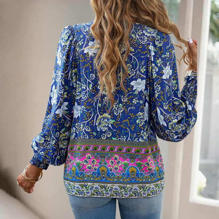 ALMA - ELEGANT FLORAL BLOUSE