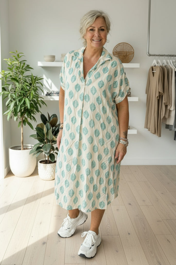 JULIANNE - PRINTED SHIRT DRESS
