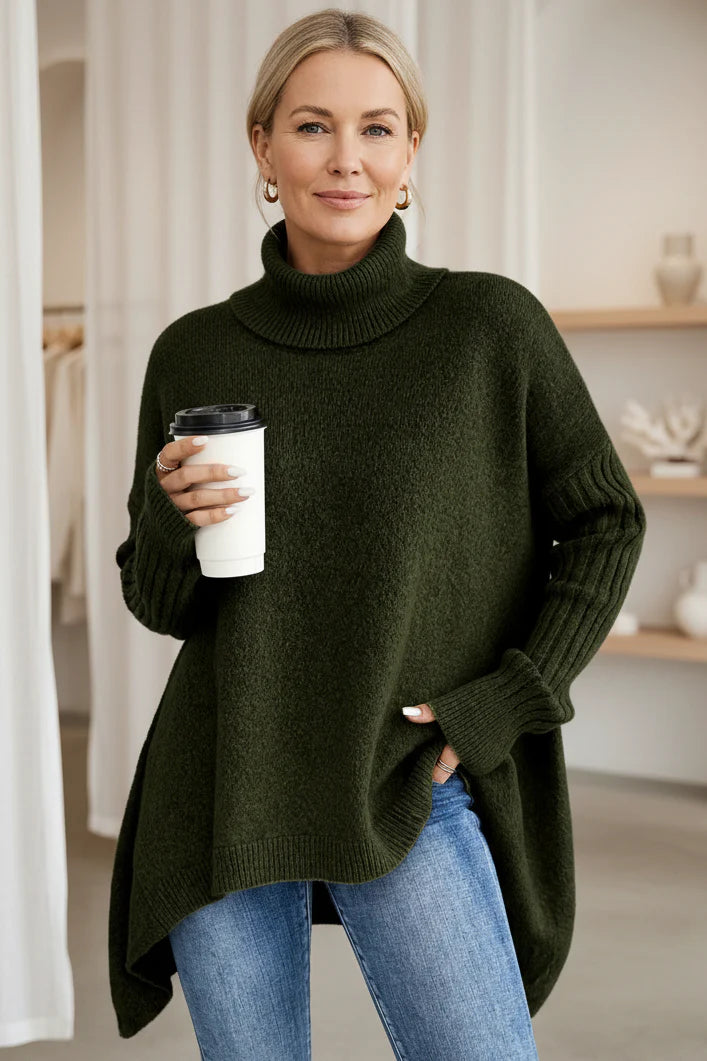 BRIGITTE – LONG TURTLENECK SWEATER