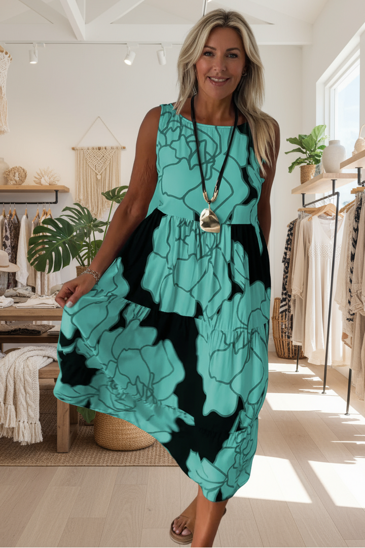 JINDI - STYLISH FLORAL PRINT DRESS