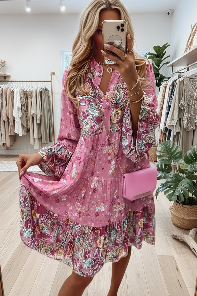 BONNA - FLORAL BOHO DRESS