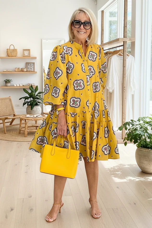 CASS - PLEATED SUMMER DRESS