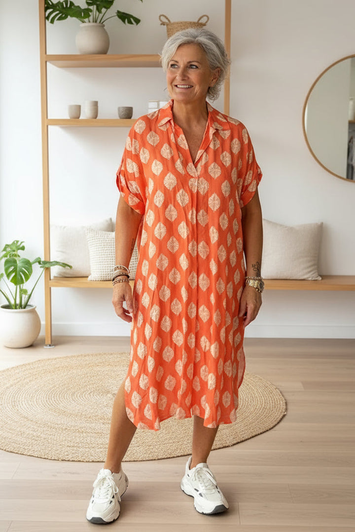 JULIANNE - PRINTED SHIRT DRESS