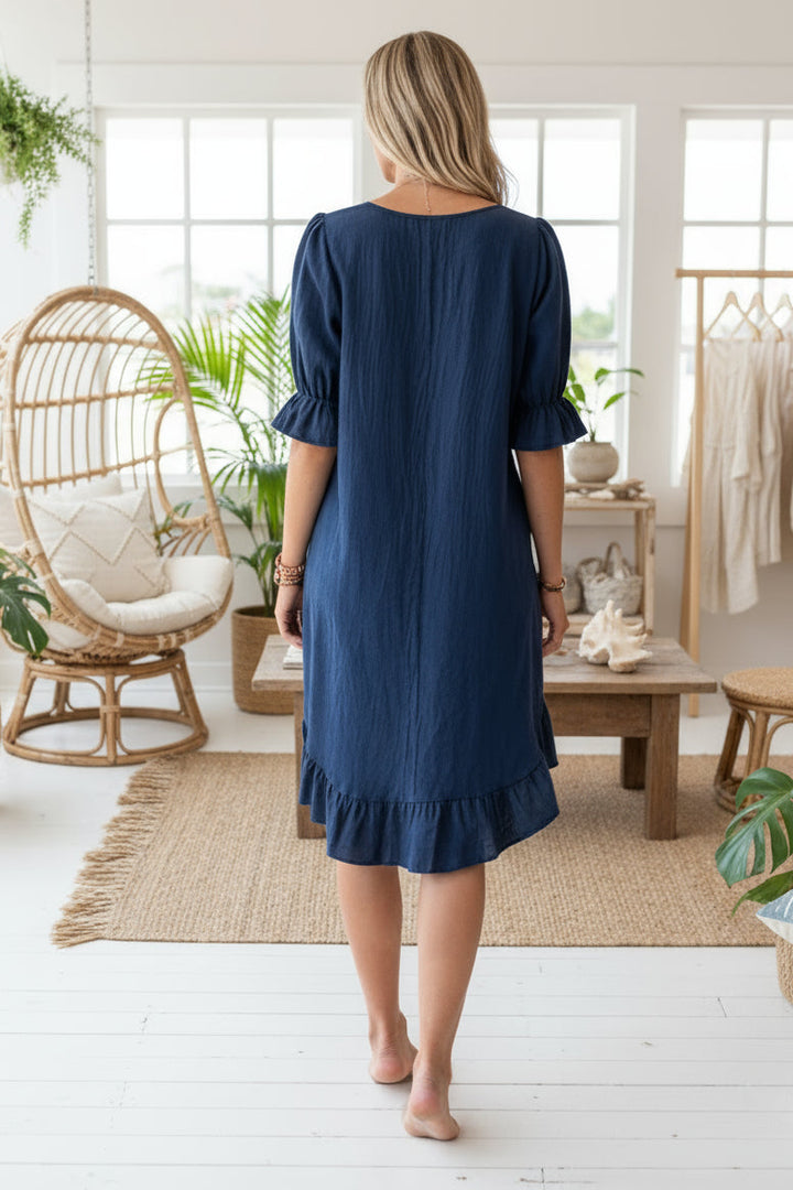 LEILA - ELEGANT MIDI DRESS