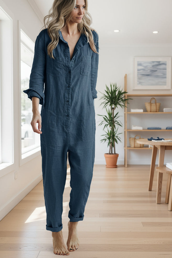 FIONA LONG-SLEEVE JUMPSUIT