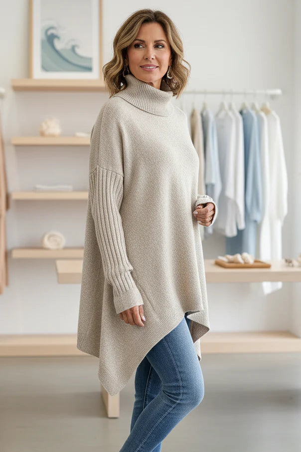 BRIGITTE – LONG TURTLENECK SWEATER