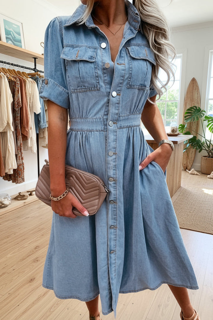 GINNY - DENIM DRESS