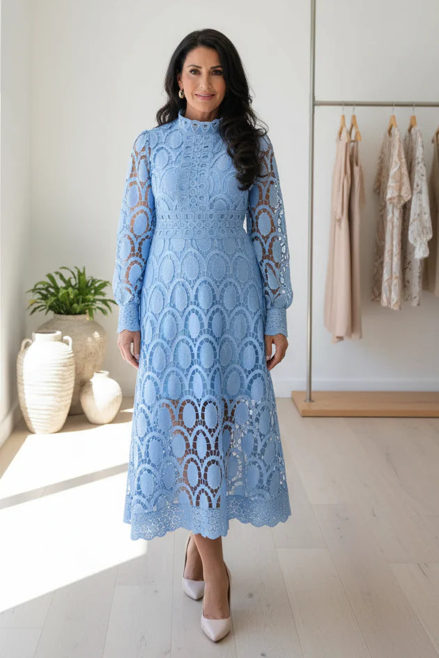 VALENTINA – LACE MIDI DRESS