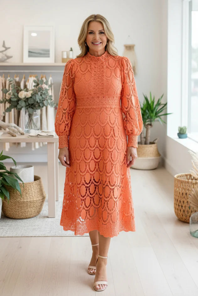 VALENTINA – LACE MIDI DRESS