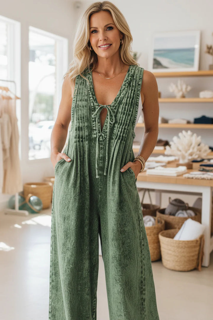 AINSLEY – BOHO DENIM JUMPSUIT