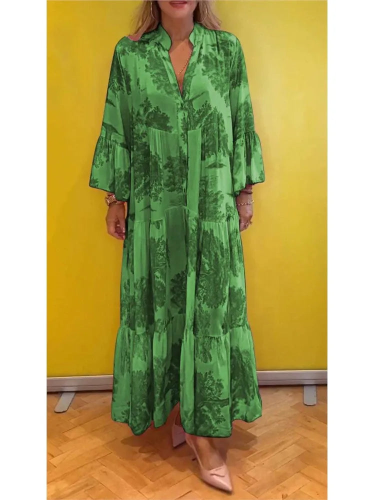 OLIVIA - BOTANICAL MAXI DRESS