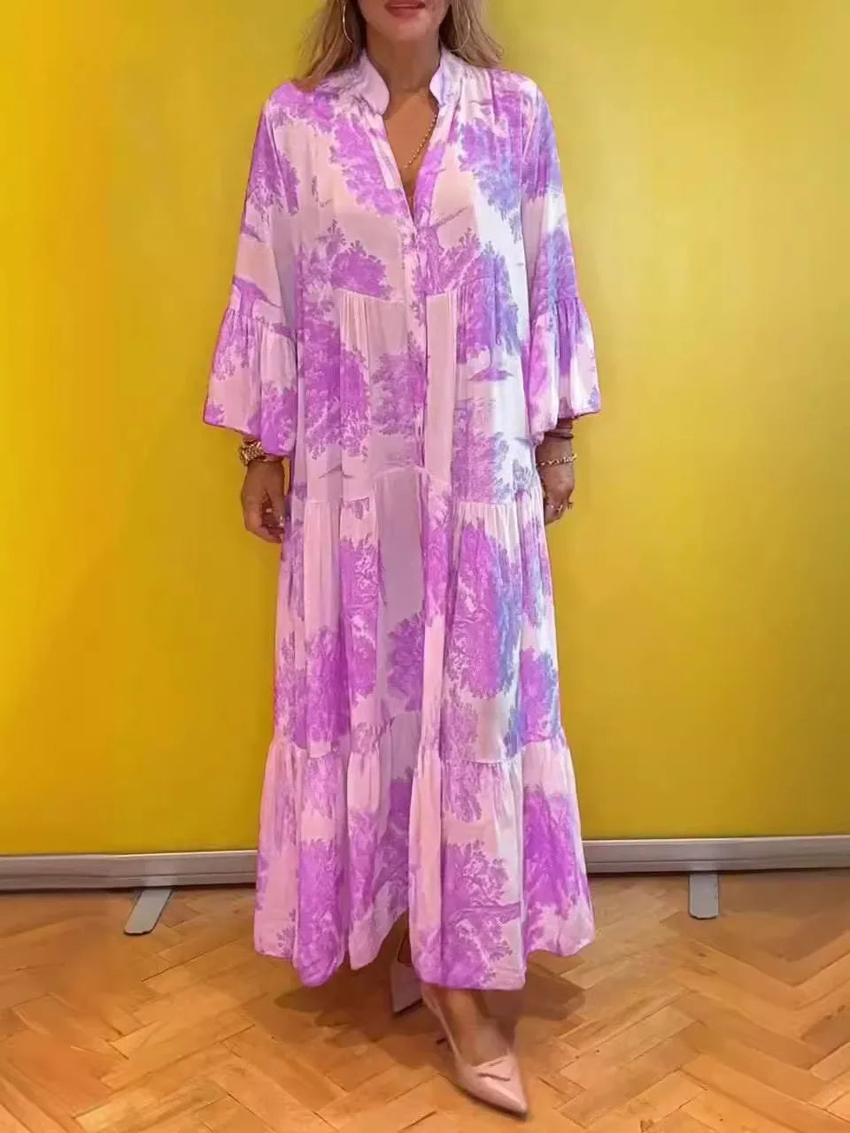 OLIVIA - BOTANICAL MAXI DRESS