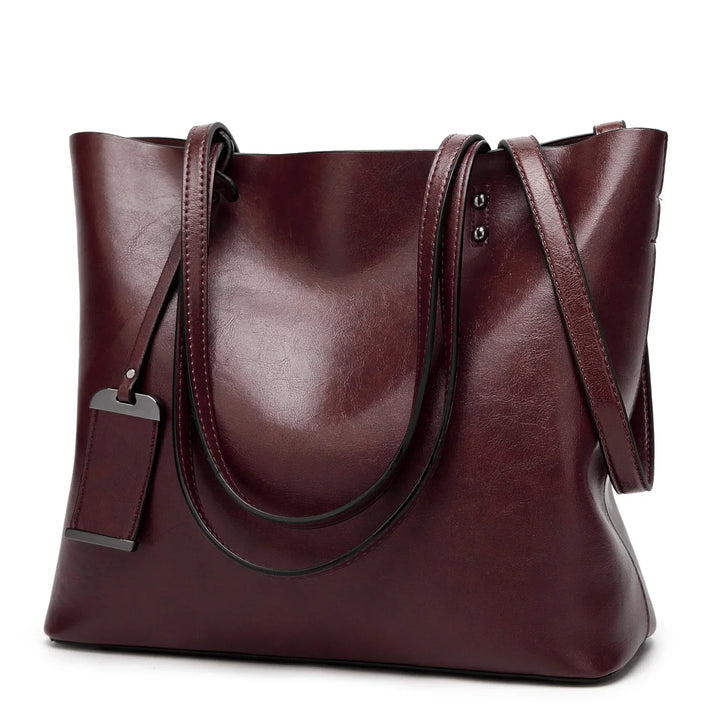 YADE - LEATHER CROSSBODY TOTE BAG