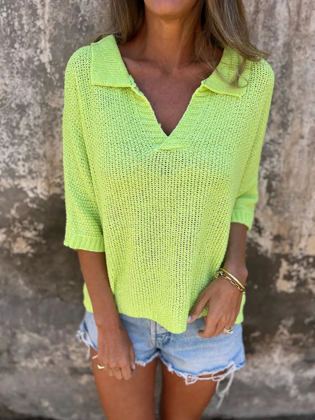 BRIANNA – TEXTURED RELAXED BLOUSE
