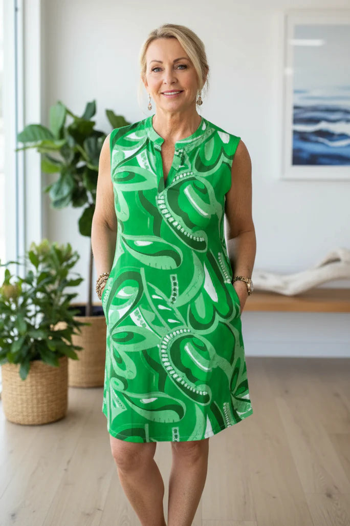 SAVANNAH - VIBRANT PRINT DRESS