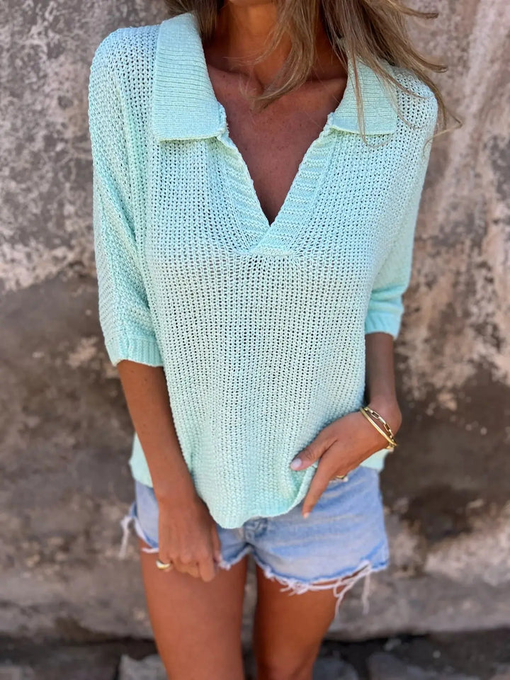 BRIANNA – TEXTURED RELAXED BLOUSE
