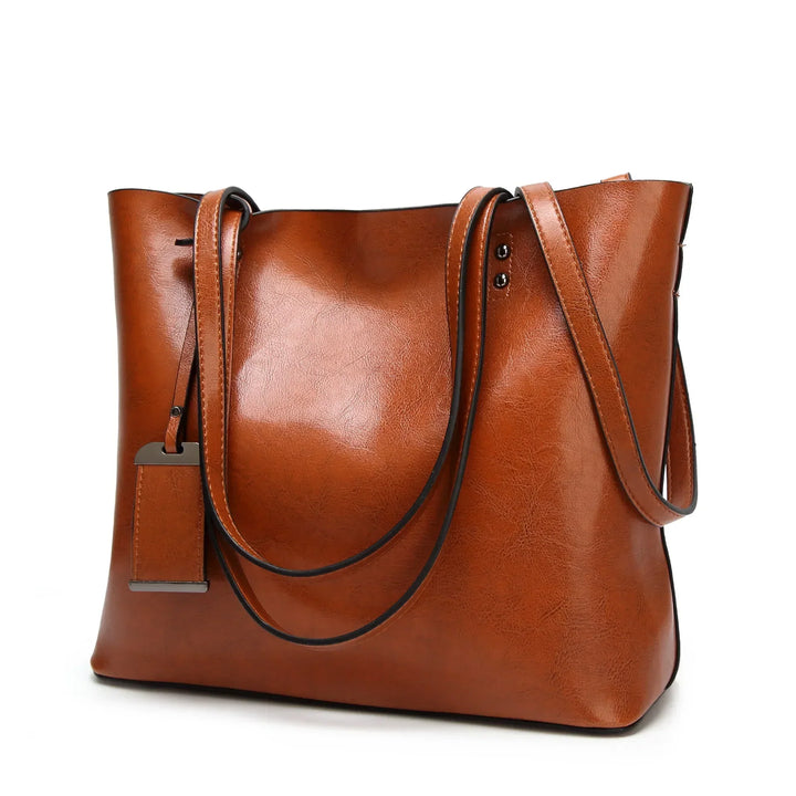 YADE - LEATHER CROSSBODY TOTE BAG