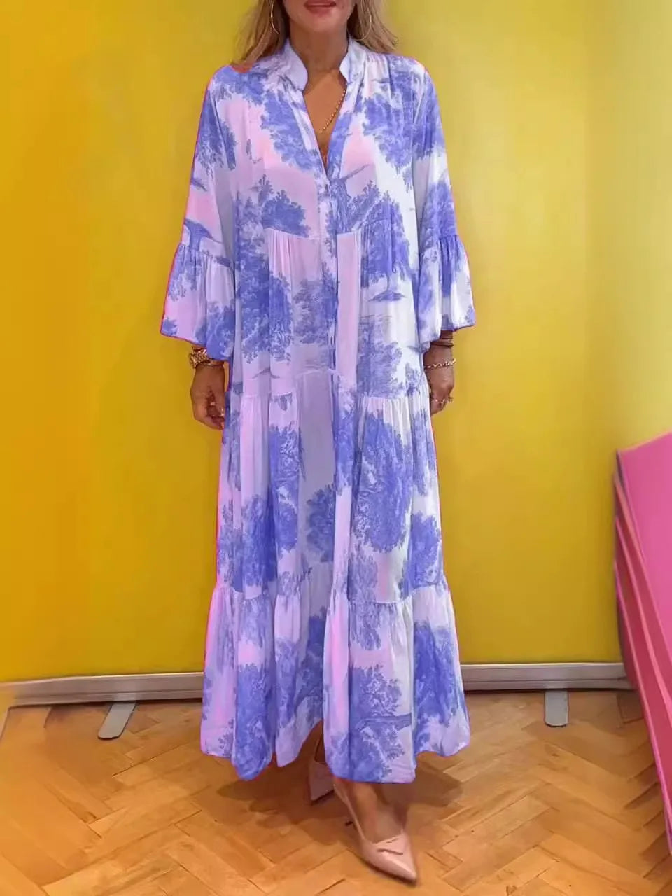 OLIVIA - BOTANICAL MAXI DRESS