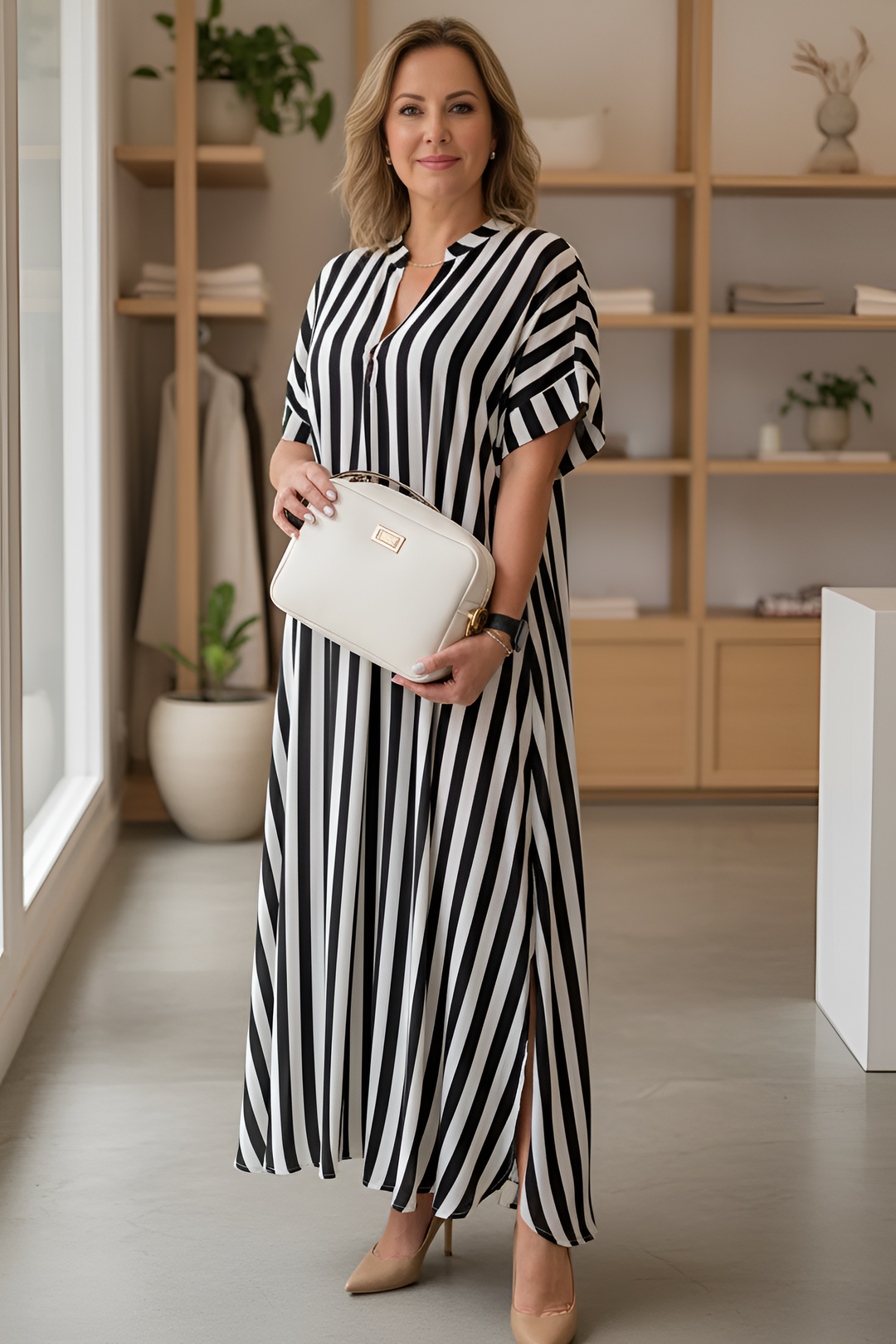 AMÉLIE – STRIPED MAXI DRESS