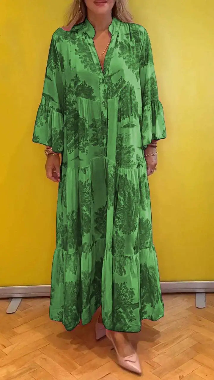 OLIVIA - BOTANICAL MAXI DRESS