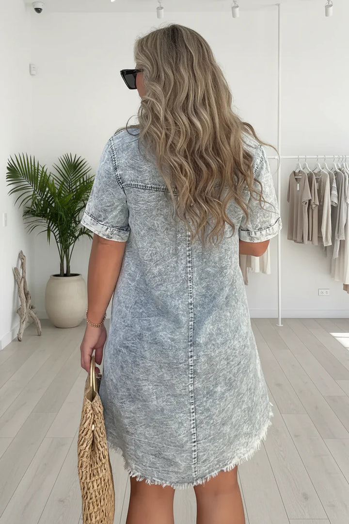 CAIAEN – TEXTURED MINI DRESS