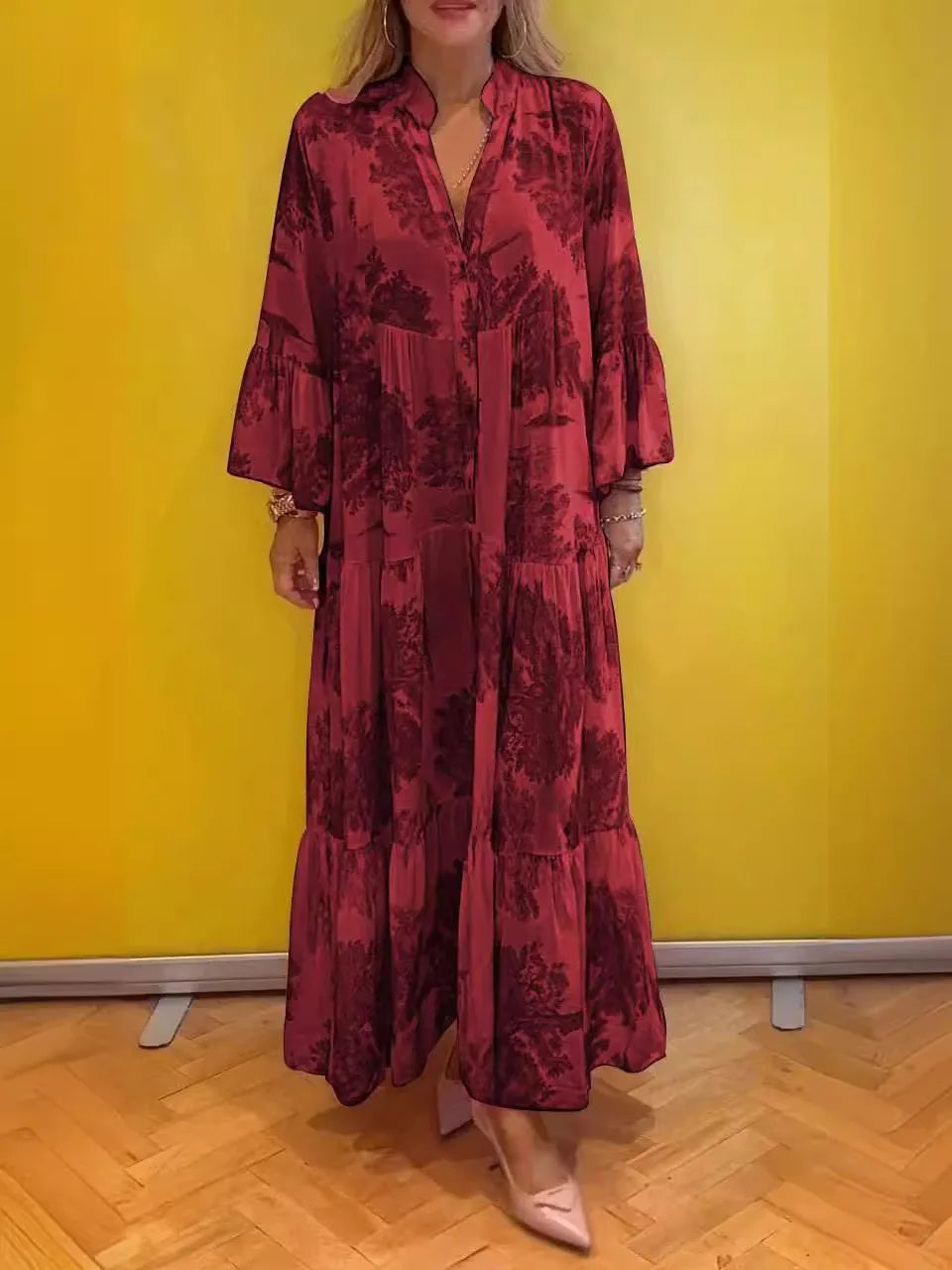 OLIVIA - BOTANICAL MAXI DRESS