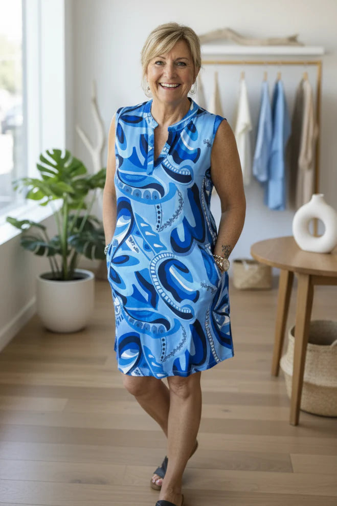 SAVANNAH - VIBRANT PRINT DRESS