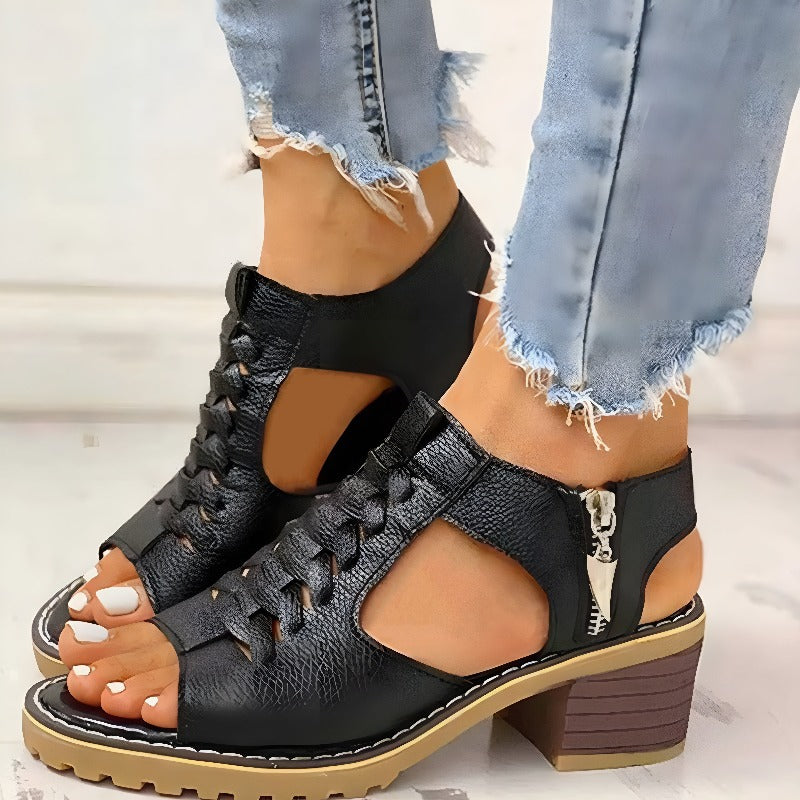 ODELIA - LEATHER SANDALS