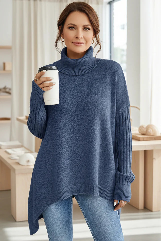 BRIGITTE – LONG TURTLENECK SWEATER