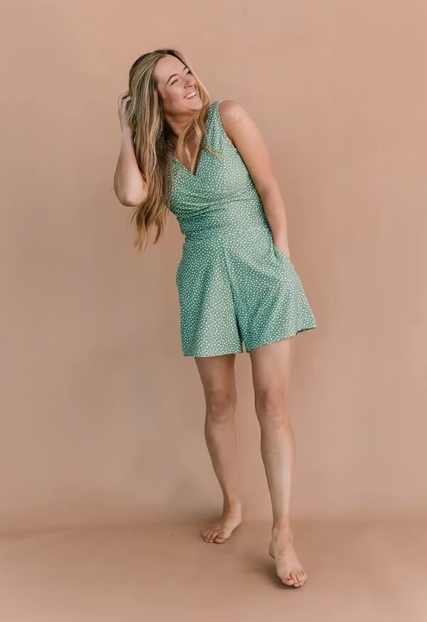 LAUREEN - SWIM ROMPER WITH BUILT-IN BRA