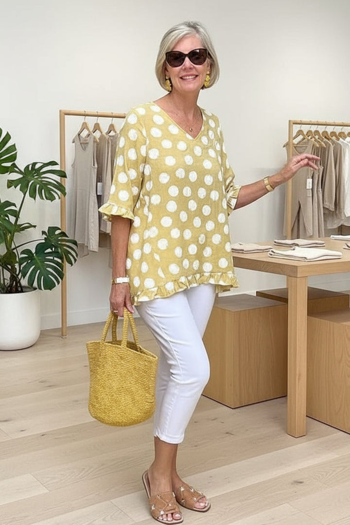 MARINA - PRINTED VINTAGE TOP