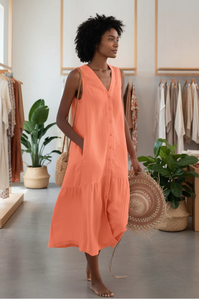 KOLLY - SLEEVELESS TUNIC DRESS