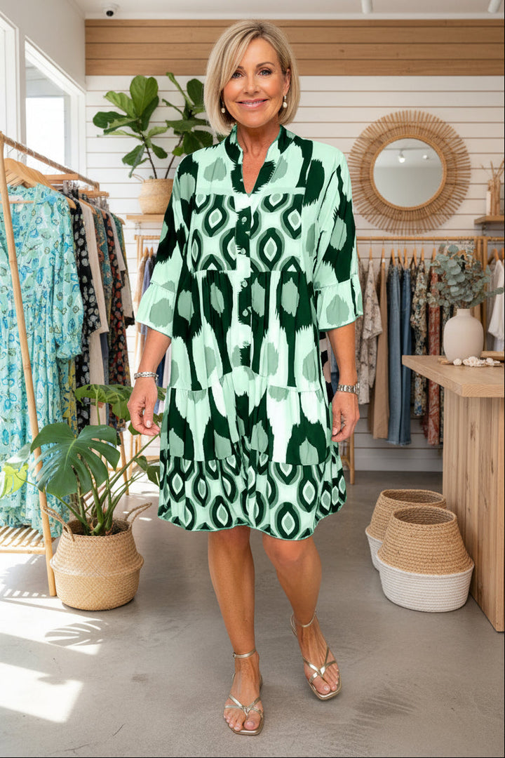 TINA - STYLISH PRINT DRESS