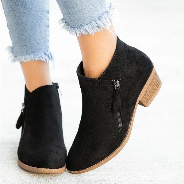 ASTRID - SUEDE ANKLE BOOTS