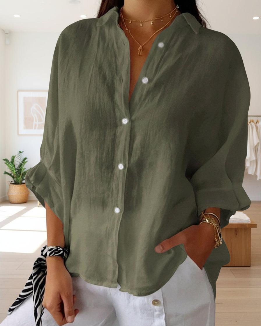 MAY - ELEGANT POLO BLOUSE