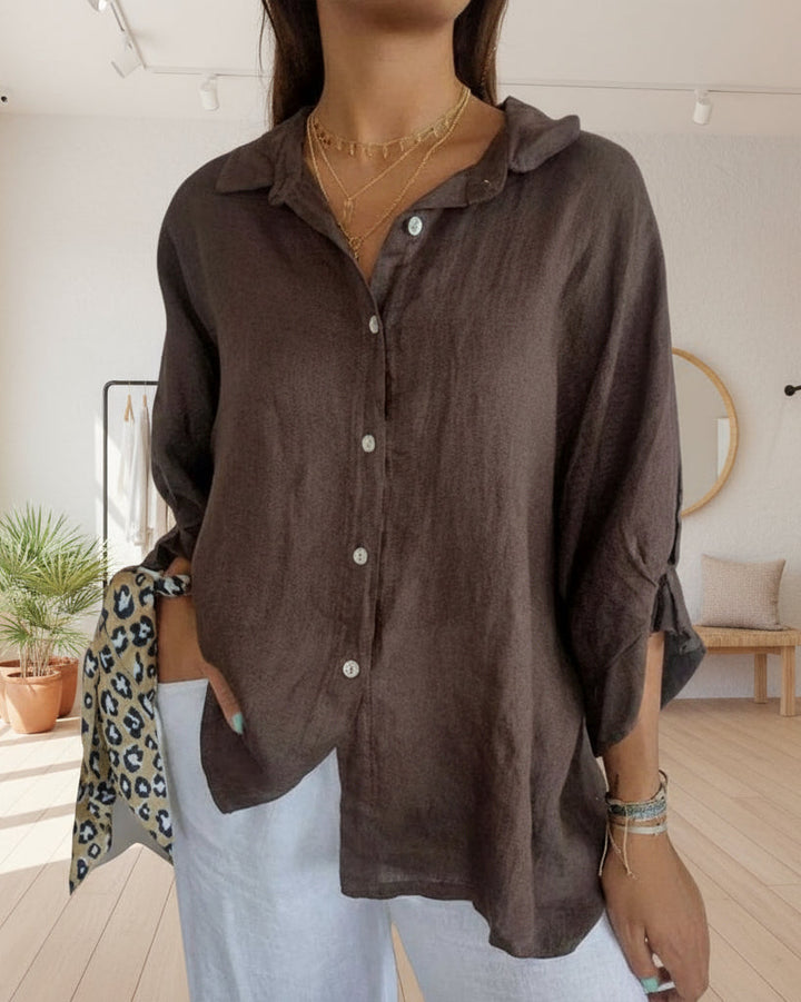 MAY - ELEGANT POLO BLOUSE