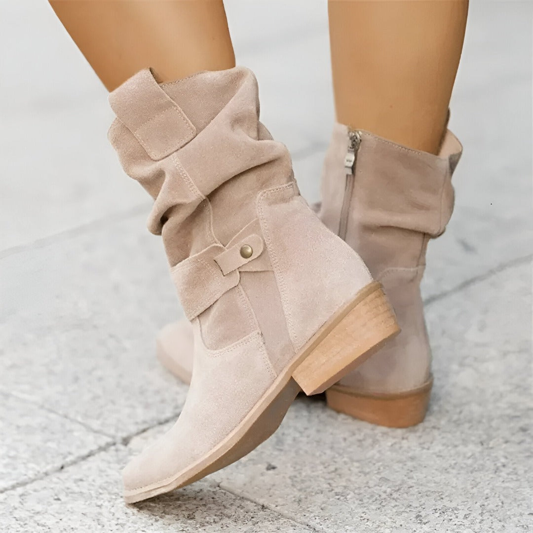 SCARLETT - RELAXED LOW-HEELED BOOTS