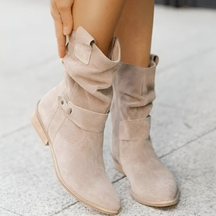 SCARLETT - RELAXED LOW-HEELED BOOTS