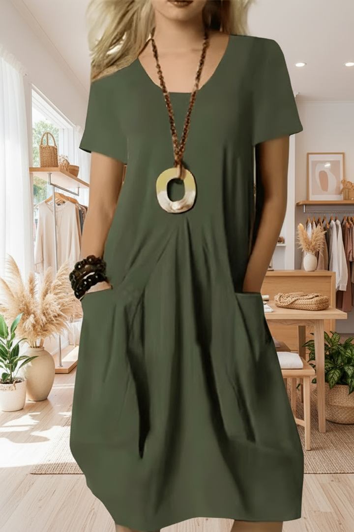 HARLOW -  DRESS WITH TUMMY COVERAGE