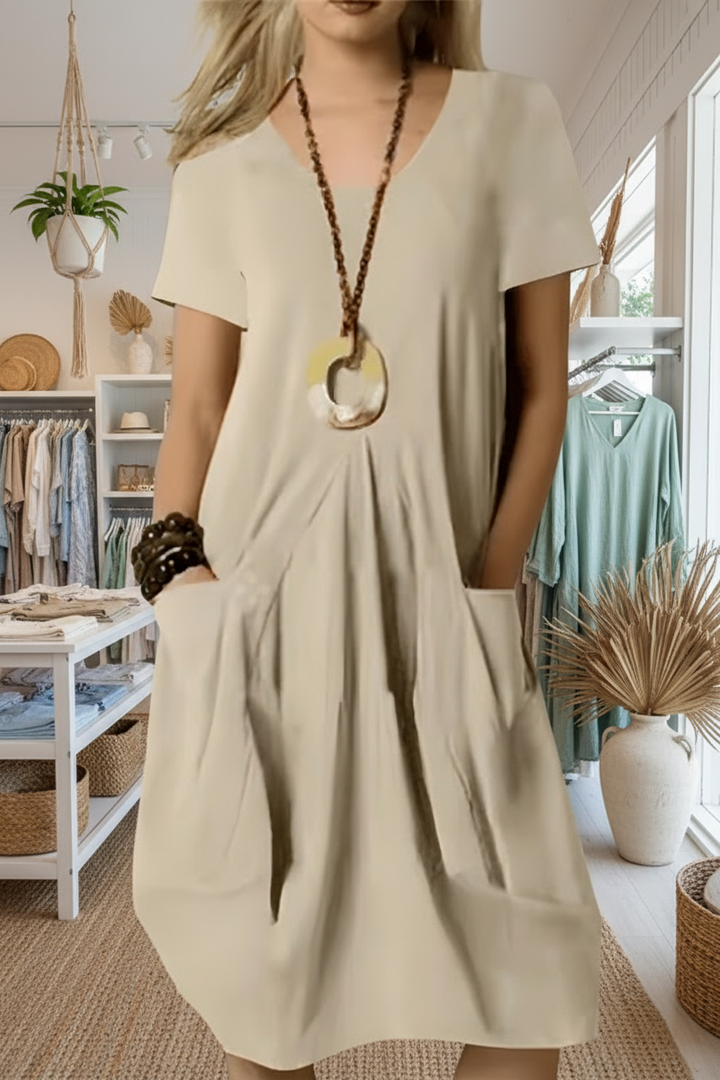 HARLOW -  DRESS WITH TUMMY COVERAGE