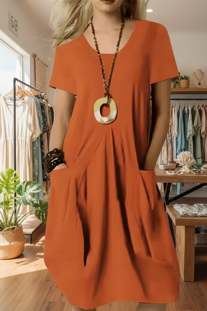 HARLOW -  DRESS WITH TUMMY COVERAGE