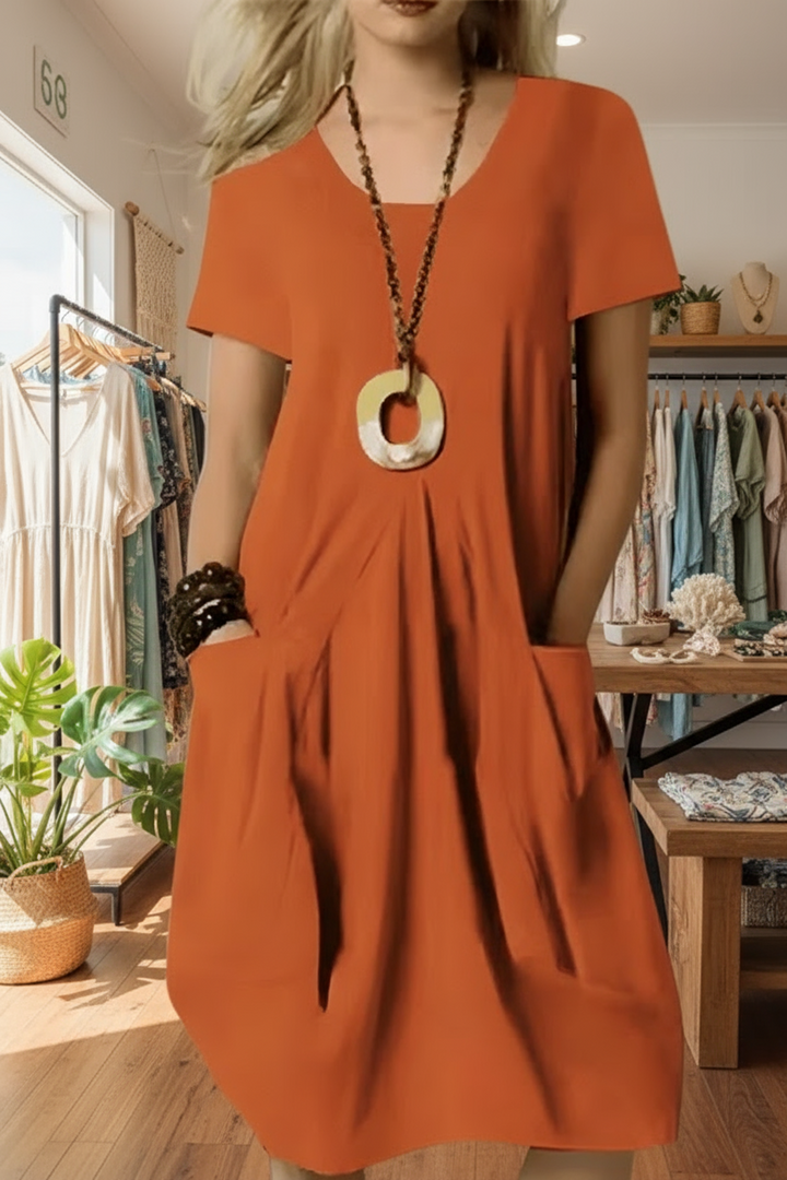 HARLOW -  DRESS WITH TUMMY COVERAGE